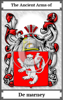 De marney Family Crest Download (JPG)  Book Plated - 150 DPI