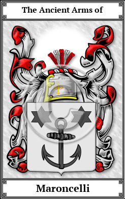 Maroncelli Family Crest Download (JPG) Book Plated - 600 DPI