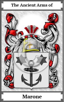 Marone Family Crest Download (JPG)  Book Plated - 150 DPI