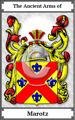 Marotz Family Crest Download (JPG) Book Plated - 600 DPI