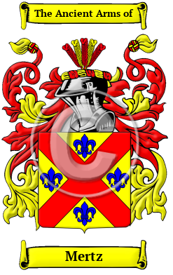 Mertz Family Crest Download (JPG) Heritage Series - 600 DPI