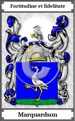 Marquardson Family Crest Download (JPG)  Book Plated - 150 DPI