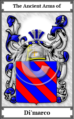 Di'marco Family Crest Download (JPG)  Book Plated - 150 DPI