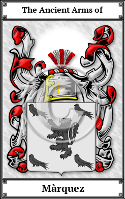 Màrquez Family Crest Download (JPG)  Book Plated - 150 DPI