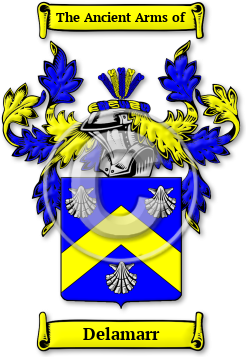 Delamarr Family Crest Download (jpg) Legacy Series - 150 DPI