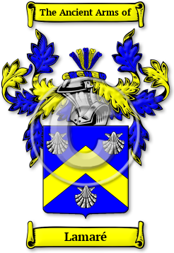 Lamaré Family Crest Download (jpg) Legacy Series - 150 DPI
