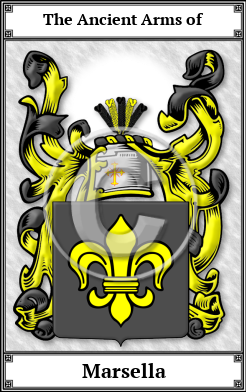 Marsella Family Crest Download (JPG)  Book Plated - 150 DPI