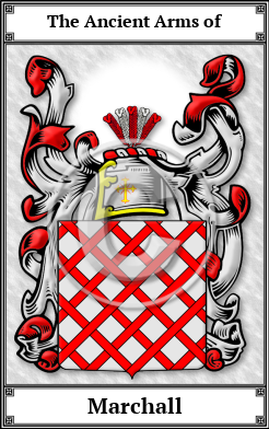 Marchall Family Crest Download (JPG) Book Plated - 600 DPI