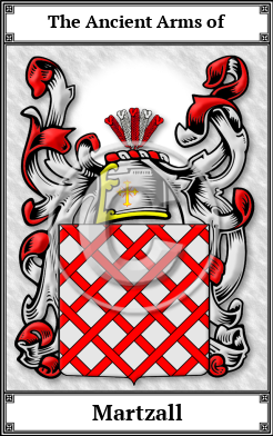 Martzall Family Crest Download (JPG) Book Plated - 600 DPI