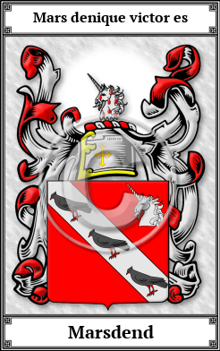Marsdend Family Crest Download (JPG) Book Plated - 600 DPI