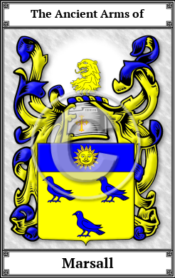 Marsall Family Crest Download (JPG)  Book Plated - 150 DPI