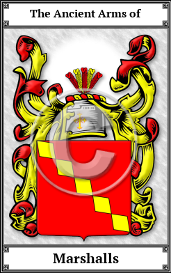 Marshalls Family Crest Download (JPG) Book Plated - 600 DPI