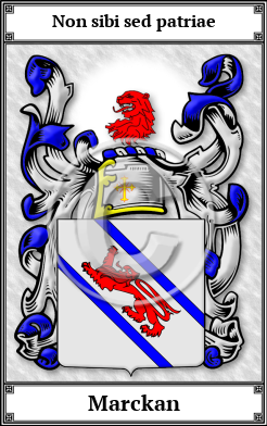 Marckan Family Crest Download (JPG)  Book Plated - 150 DPI