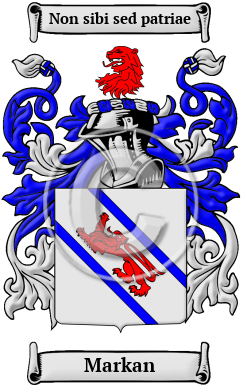 Markan Family Crest Download (JPG) Heritage Series - 600 DPI