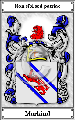 Markind Family Crest Download (JPG)  Book Plated - 150 DPI