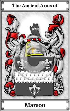 Marson Family Crest Download (JPG)  Book Plated - 150 DPI