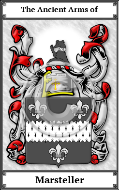 Marsteller Family Crest Download (JPG)  Book Plated - 150 DPI