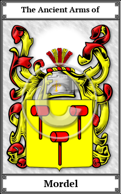 Mordel Family Crest Download (JPG)  Book Plated - 150 DPI