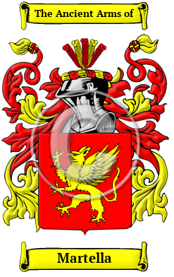 Martella Family Crest/Coat of Arms