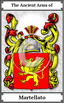 Martellato Family Crest Download (JPG)  Book Plated - 150 DPI