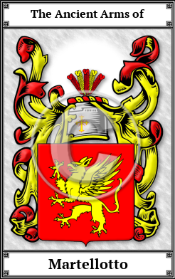 Martellotto Family Crest Download (JPG) Book Plated - 600 DPI