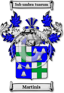 Martinis Family Crest Download (jpg) Legacy Series - 150 DPI