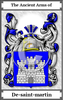 De-saint-martin Family Crest Download (JPG)  Book Plated - 150 DPI