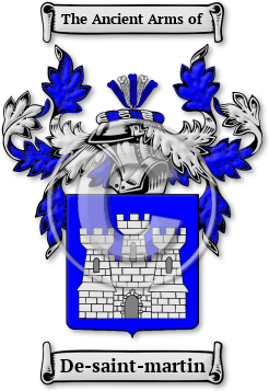 De-saint-martin Family Crest Download (jpg) Legacy Series - 150 DPI