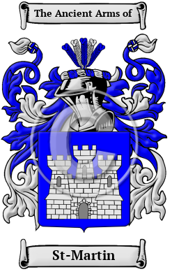 St-Martin Family Crest Download (JPG) Heritage Series - 300 DPI