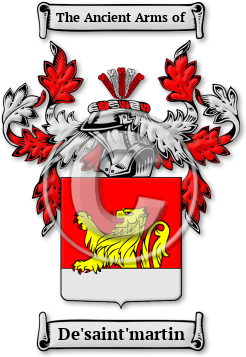 De'saint'martin Family Crest Download (jpg) Legacy Series - 150 DPI