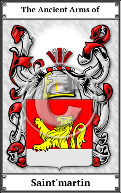 Saint'martin Family Crest Download (JPG)  Book Plated - 150 DPI