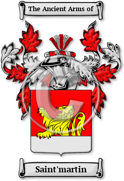 Saint'martin Family Crest Download (jpg) Legacy Series - 150 DPI
