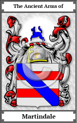 Martindale Family Crest Download (JPG)  Book Plated - 150 DPI