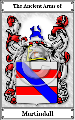 Martindall Family Crest Download (JPG)  Book Plated - 150 DPI
