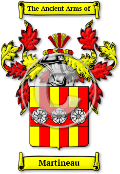 Martineau Family Crest Download (JPG) Legacy Series - 600 DPI