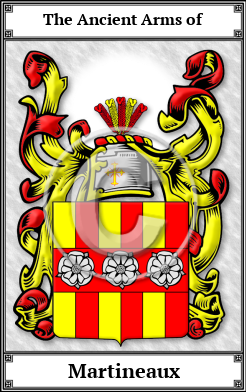 Martineaux Family Crest Download (JPG) Book Plated - 600 DPI