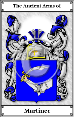 Martinec Family Crest Download (JPG)  Book Plated - 150 DPI