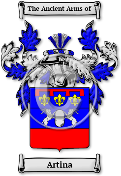 Artina Family Crest Download (jpg) Legacy Series - 150 DPI