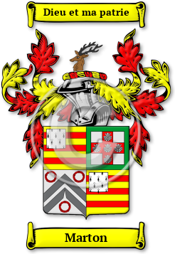 Marton Family Crest Download (jpg) Legacy Series - 150 DPI