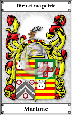 Martone Family Crest Download (JPG)  Book Plated - 150 DPI