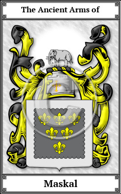 Maskal Family Crest Download (JPG)  Book Plated - 150 DPI