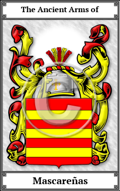 Mascareñas Family Crest Download (JPG)  Book Plated - 150 DPI