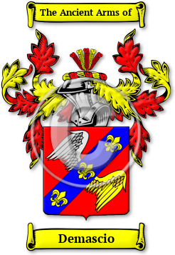 Demascio Family Crest Download (jpg) Legacy Series - 150 DPI