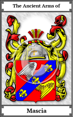 Mascia Family Crest Download (JPG)  Book Plated - 150 DPI