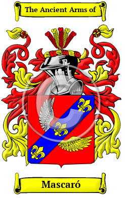 Mascaró Family Crest/Coat of Arms