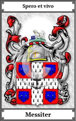 Messiter Family Crest Download (JPG)  Book Plated - 150 DPI