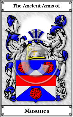 Masones Family Crest Download (JPG)  Book Plated - 150 DPI