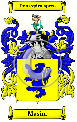 Masim Family Crest/Coat of Arms