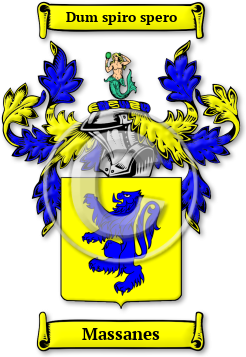 Massanes Family Crest Download (jpg) Legacy Series - 150 DPI