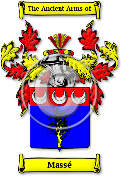 Massé Family Crest Download (jpg) Legacy Series - 150 DPI